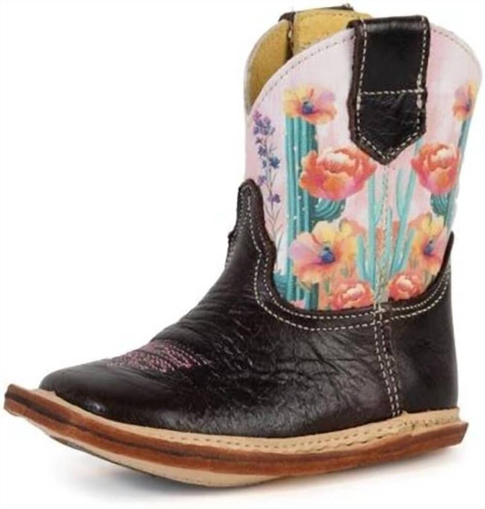 NEW ROPER girls western boot in brown